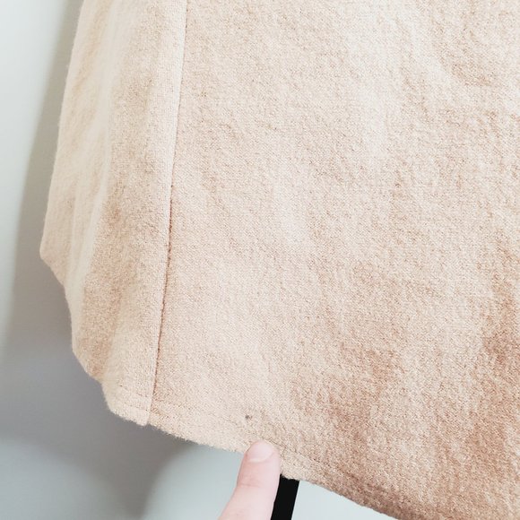 ANTHRO MOTH 100% Wool Camel Sleeveless Cardigan - Picture 7 of 12